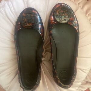 Tory Burch Women's Sandals - Black and Brown Tortoiseshell